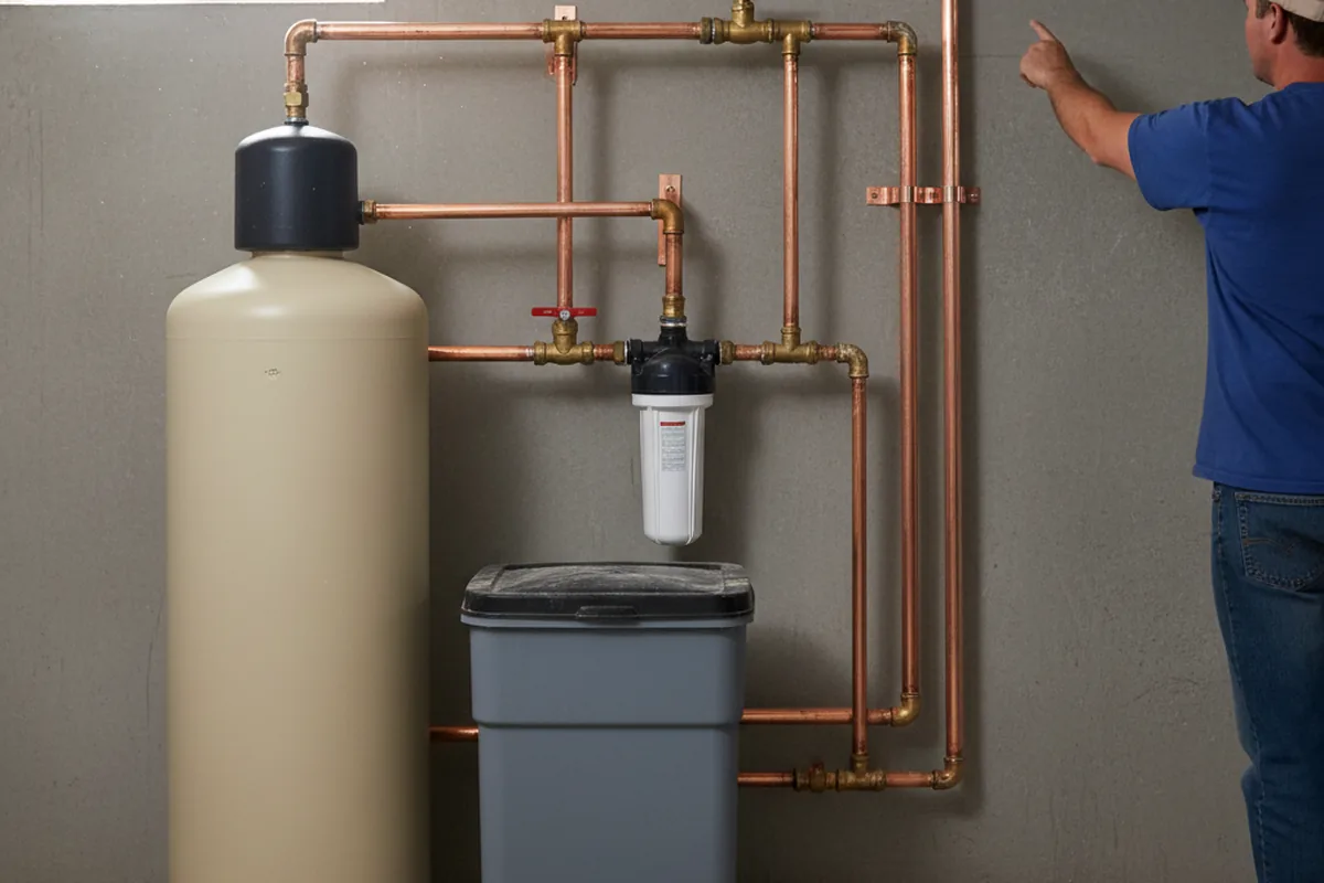 Whole-house water treatment system installed in New Baltimore